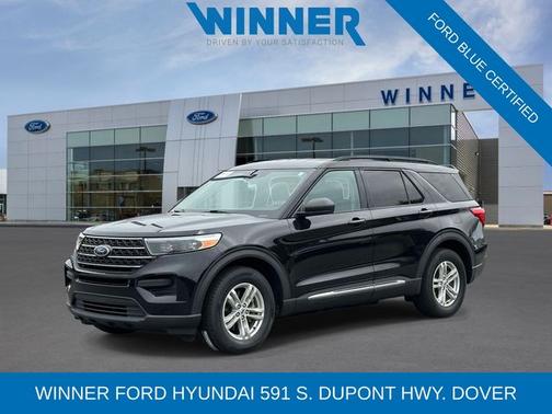 AGATE BLACK METALLIC 2023 Ford Explorer XLT