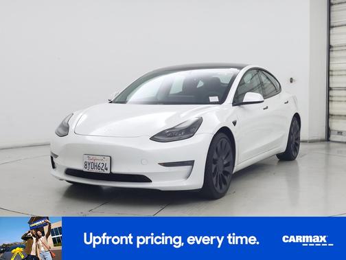 White 2021 Tesla Model 3 Performance