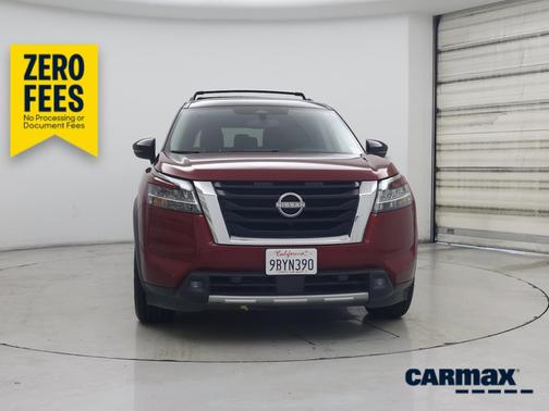 Red 2022 Nissan Pathfinder SL