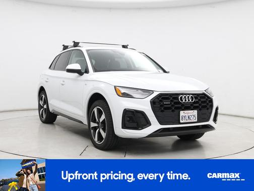 White 2022 Audi Q5 S-Line Premium Plus