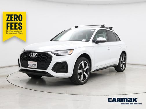 White 2022 Audi Q5 S-Line Premium Plus