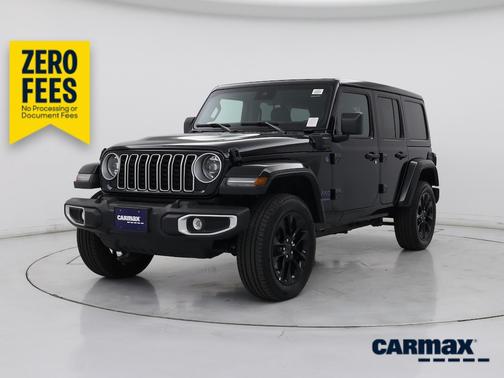 Black 2025 Jeep Wrangler 4xe Sahara