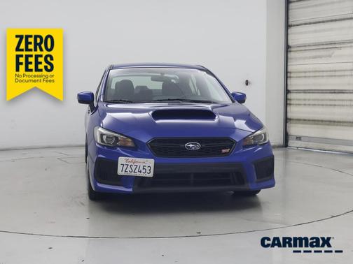 Blue 2018 Subaru WRX STI