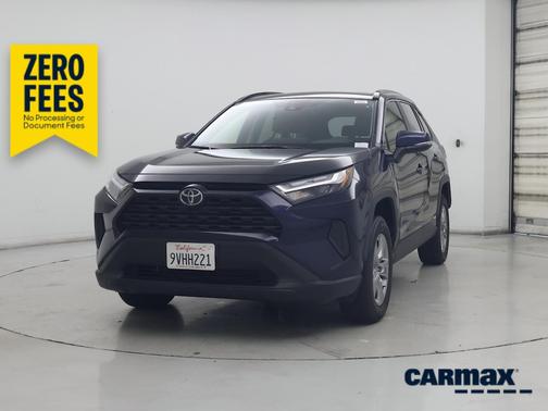 Blue 2025 Toyota RAV4 Hybrid XLE