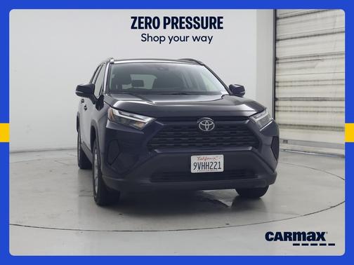 Blue 2025 Toyota RAV4 Hybrid XLE