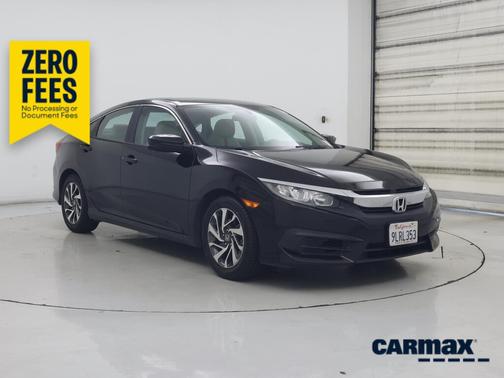 Black 2017 Honda Civic EX
