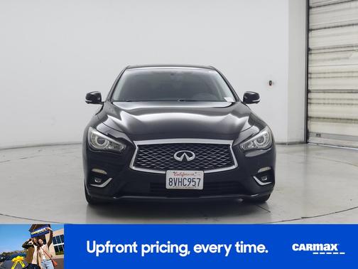 Black 2021 INFINITI Q50 Luxe