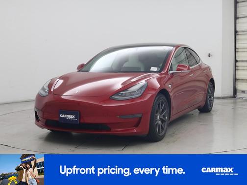 Red 2020 Tesla Model 3 Long Range