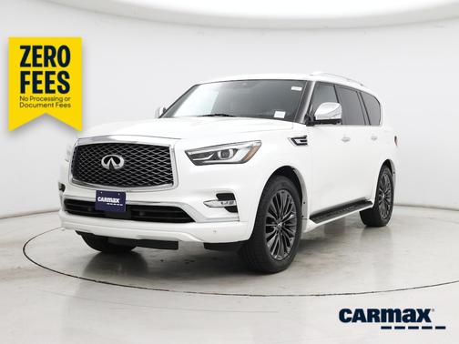 White 2023 INFINITI QX80 Sensory