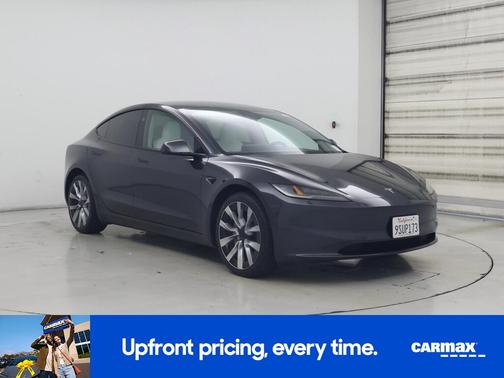 Gray 2025 Tesla Model 3 Long Range
