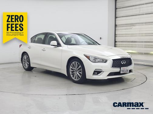 White 2022 INFINITI Q50 Luxe
