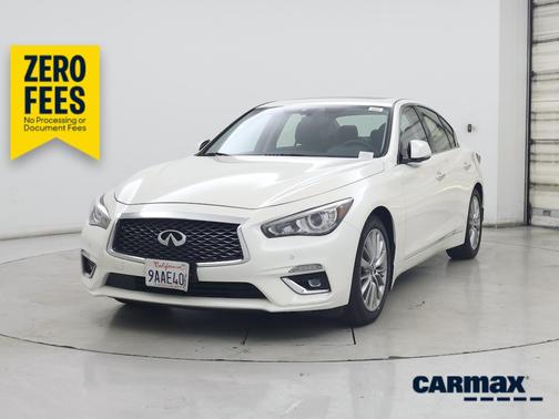 White 2022 INFINITI Q50 Luxe