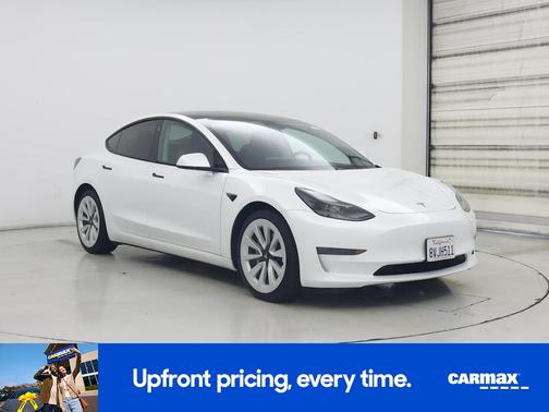 White 2021 Tesla Model 3 Long Range