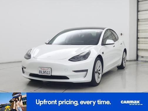White 2021 Tesla Model 3 Long Range
