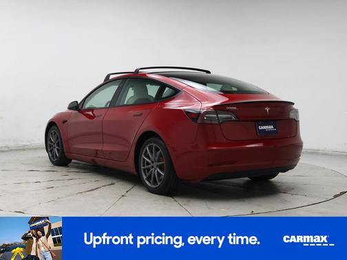 Red 2021 Tesla Model 3 Performance
