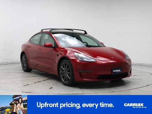 Red 2021 Tesla Model 3 Performance