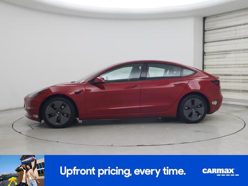 Red 2023 Tesla Model 3 Long Range