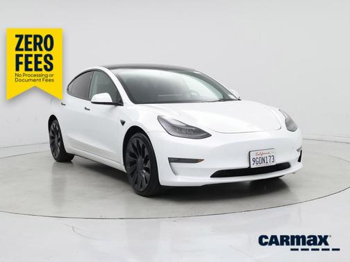 White 2023 Tesla Model 3 Performance
