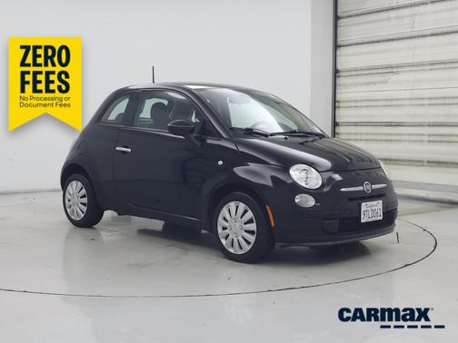 Black 2015 FIAT 500 Pop