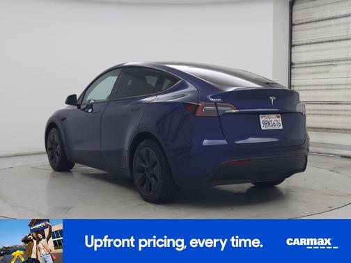 Blue 2025 Tesla Model Y Long Range