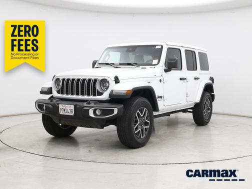 White 2025 Jeep Wrangler Sahara