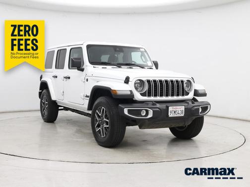 White 2025 Jeep Wrangler Sahara