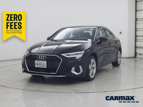 Black 2023 Audi A3 Premium