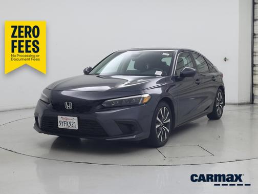 Gray 2022 Honda Civic EX-L