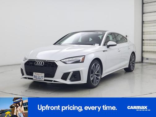 White 2023 Audi A5 Sportback S-Line Premium Plus
