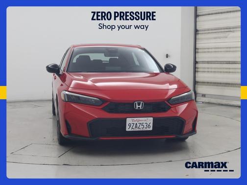 Red 2025 Honda Civic Hybrid Sport Touring