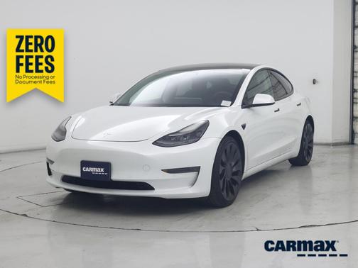 White 2022 Tesla Model 3 Performance