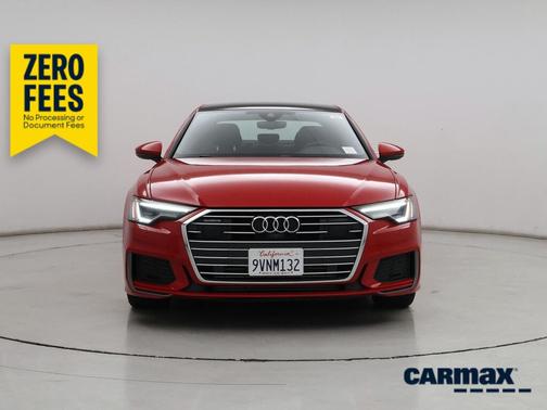 Red 2022 Audi A6 Premium Plus
