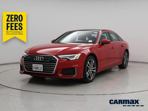 Red 2022 Audi A6 Premium Plus