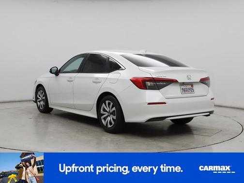 White 2022 Honda Civic LX