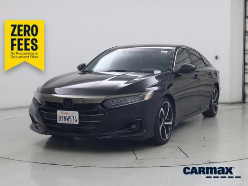 Black 2021 Honda Accord Sport