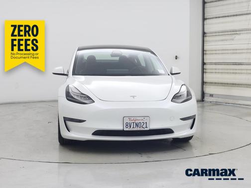 White 2021 Tesla Model 3 Long Range