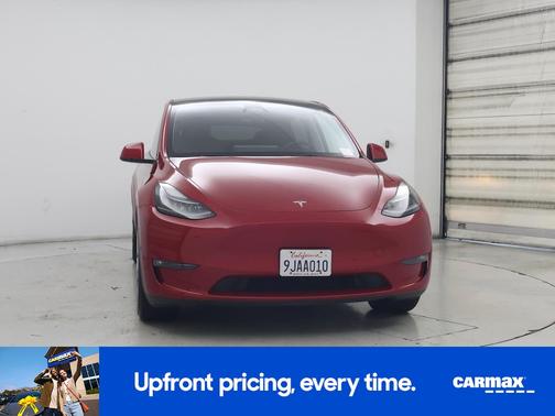 Red 2023 Tesla Model Y Long Range