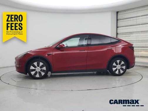 Red 2023 Tesla Model Y Long Range