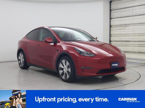 Red 2023 Tesla Model Y Long Range