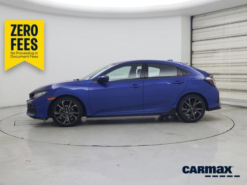 Blue 2018 Honda Civic Sport