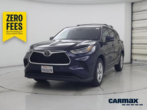 Blue 2021 Toyota Highlander L