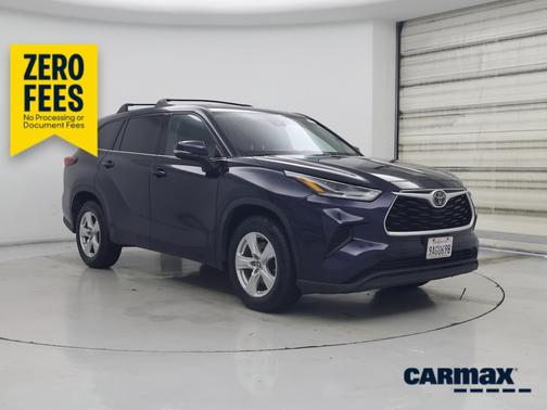 Blue 2021 Toyota Highlander L