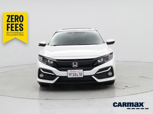 White 2020 Honda Civic EX-L