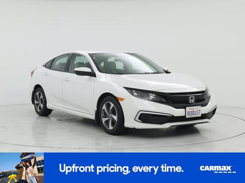 White 2021 Honda Civic LX