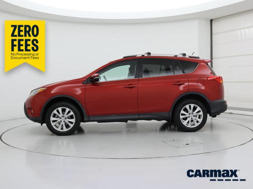 Red 2015 Toyota RAV4 Limited