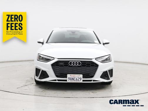 White 2022 Audi A4 S-Line Premium Plus