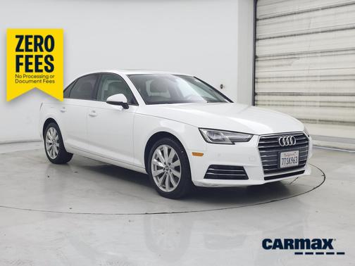 White 2017 Audi A4 Premium