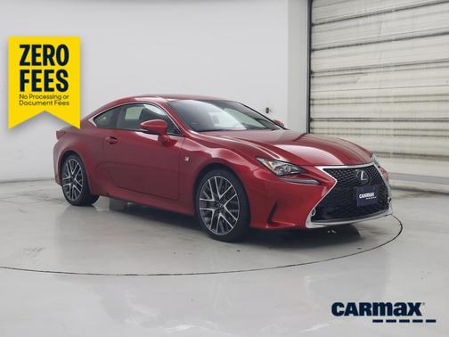 Red 2017 Lexus RC 350 F-Sport