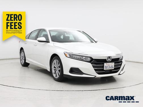 White 2021 Honda Accord LX
