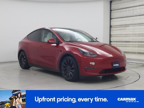 Red 2023 Tesla Model Y Performance